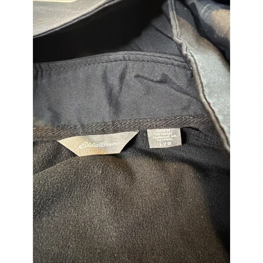Eddie Bauer Jacket Mens Large Black WeatherEdge Plus 3-in-1 Down Hooded Ski